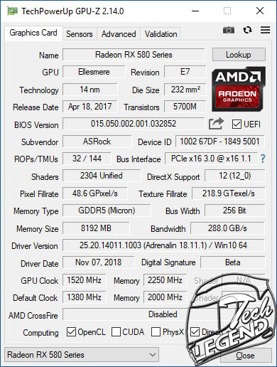 ASRock Radeon RX 580 Phantom Gaming X OC 8GB Review
